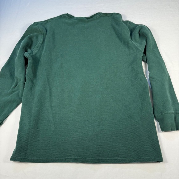 Polo Ralph Lauren thermal warm Mens 2XL Green Waffle Knit Long Sleeve Top - Picture 6 of 11